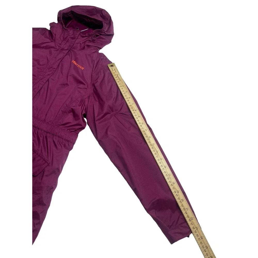 Marmot Girls Precip Eco Comp Ski Jacket Purple‎ Berry With Removable Fleece XL